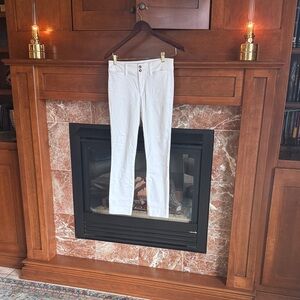Anthropologie White Straight Leg Pants